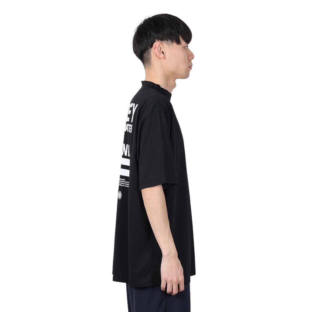 ハーレー（HURLEY）（メンズ）ラッシュガード 半袖 OVRSZD CAL MOCK 半袖Tシャツ 24 MUT2411030-BLK