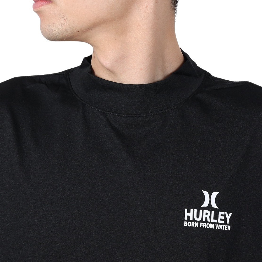 ハーレー（HURLEY）（メンズ）ラッシュガード 半袖 OVRSZD CAL MOCK 半袖Tシャツ 24 MUT2411030-BLK