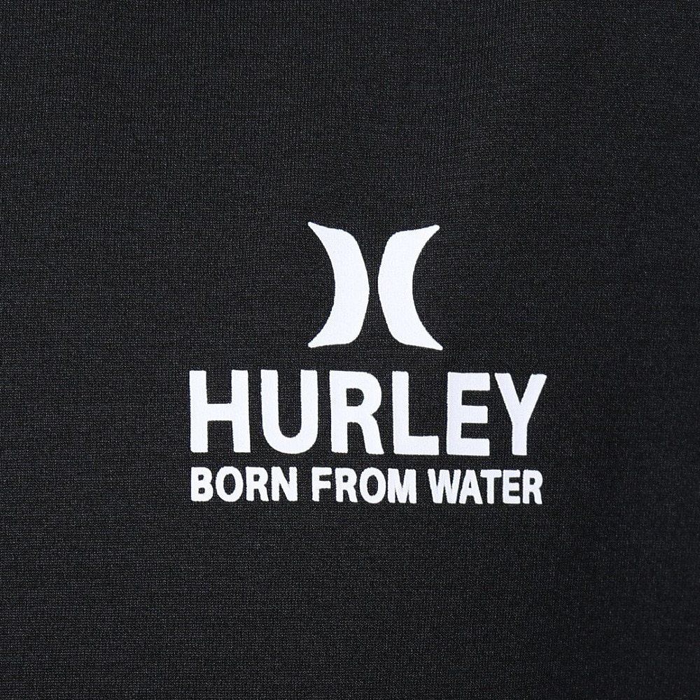 ハーレー（HURLEY）（メンズ）ラッシュガード 半袖 OVRSZD CAL MOCK 半袖Tシャツ 24 MUT2411030-BLK
