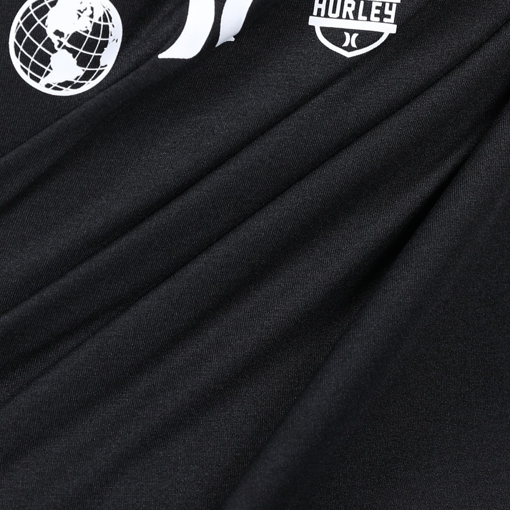 ハーレー（HURLEY）（メンズ）ラッシュガード 半袖 OVRSZD CAL MOCK 半袖Tシャツ 24 MUT2411030-BLK