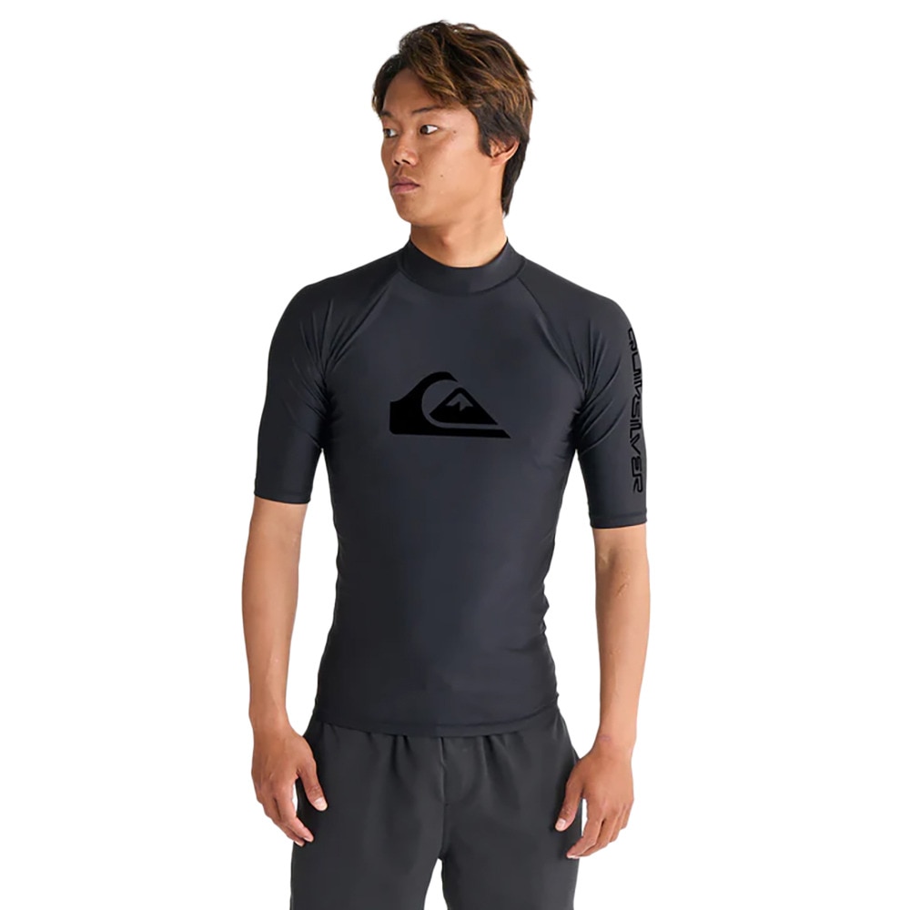 クイックシルバー（Quiksilver）（メンズ）ラッシュガード 半袖 ALL TIME SR ラッシュガード 25SPQLY251002BLK2
