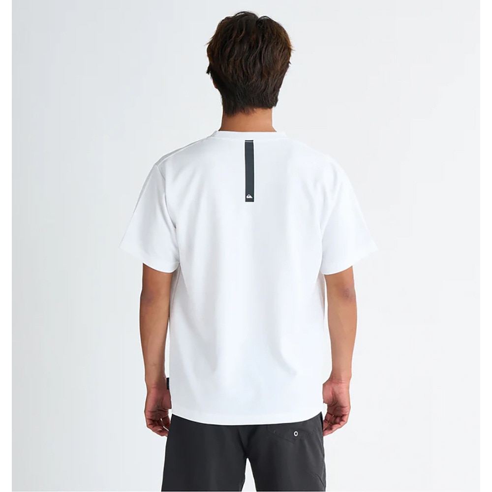 クイックシルバー（Quiksilver）（メンズ）ラッシュガード 半袖 COMP LOGO ショートスリーブ サーフTシャツ ラッシュガード 25SPQLY251018WHT