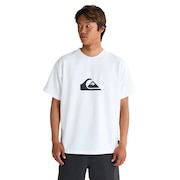 (メンズ)ラッシュガード 半袖 COMP LOGO ショートスリーブ サーフTシャツ ラッシュガード 25SPQLY251018WHT