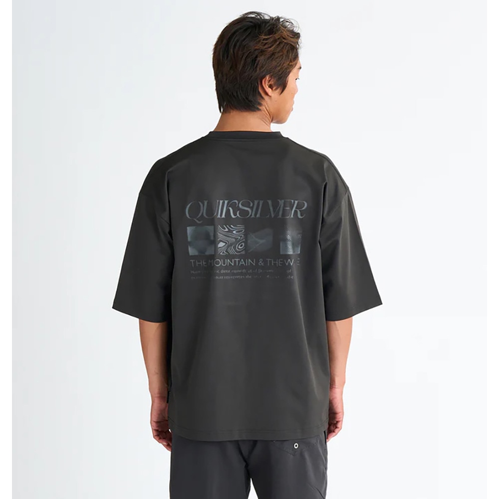 クイックシルバー（Quiksilver）（メンズ）ラッシュガード 半袖 GW INTERCONNECT ショートスリーブ サーフTシャツ ラッシュガード 25SPQLY251022BLK