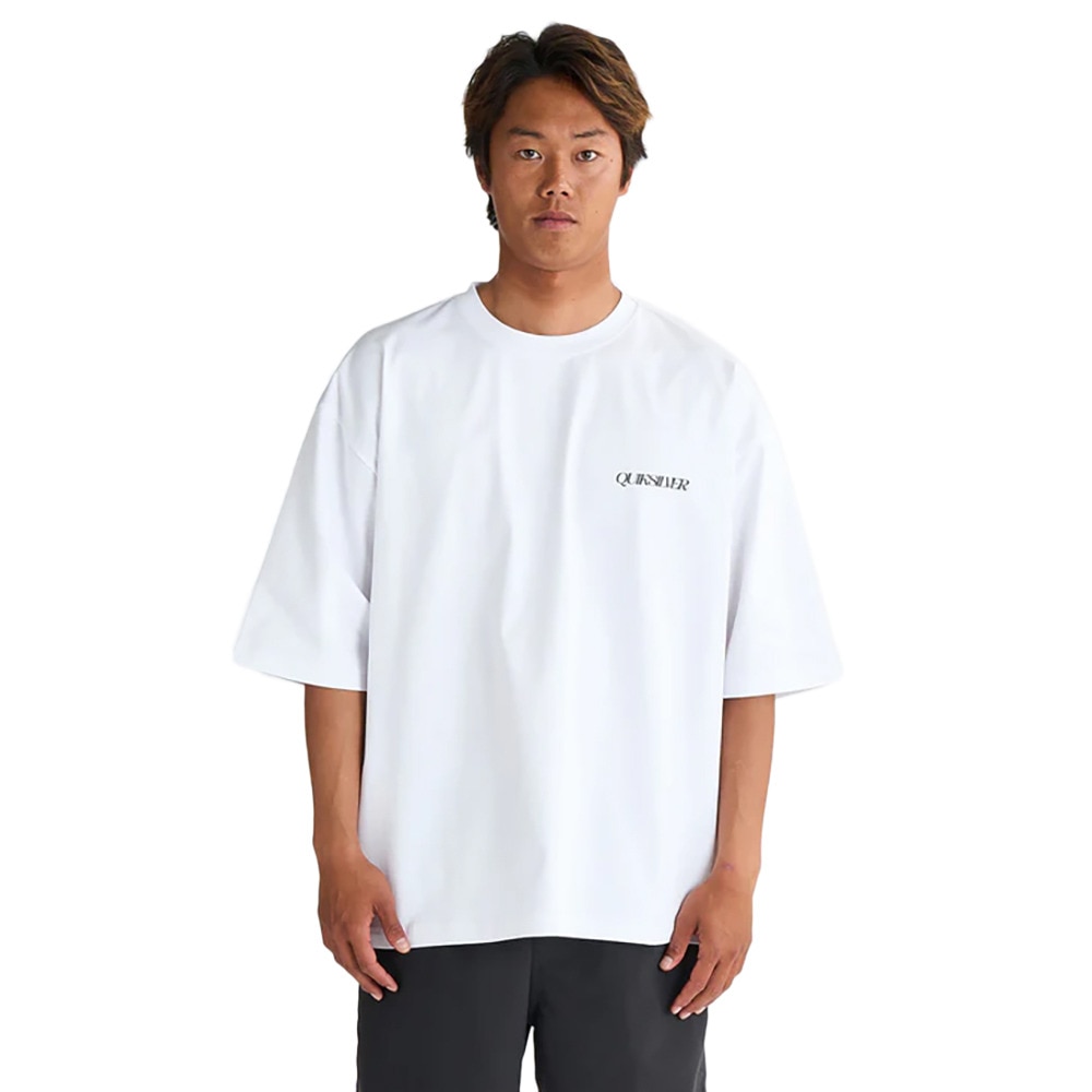 クイックシルバー（Quiksilver）（メンズ）ラッシュガード 半袖 GW INTERCONNECT ショートスリーブ サーフTシャツ ラッシュガード 25SPQLY251022WHT