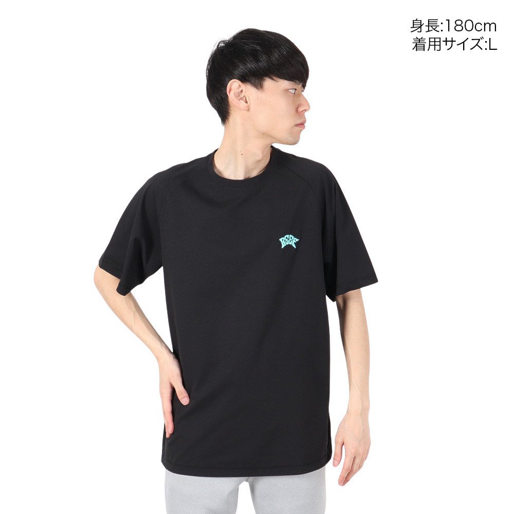 リーフ（REEF）（メンズ）ラッシュガード 半袖 ブラック Tシャツ RFTEM2521-BK/AQ