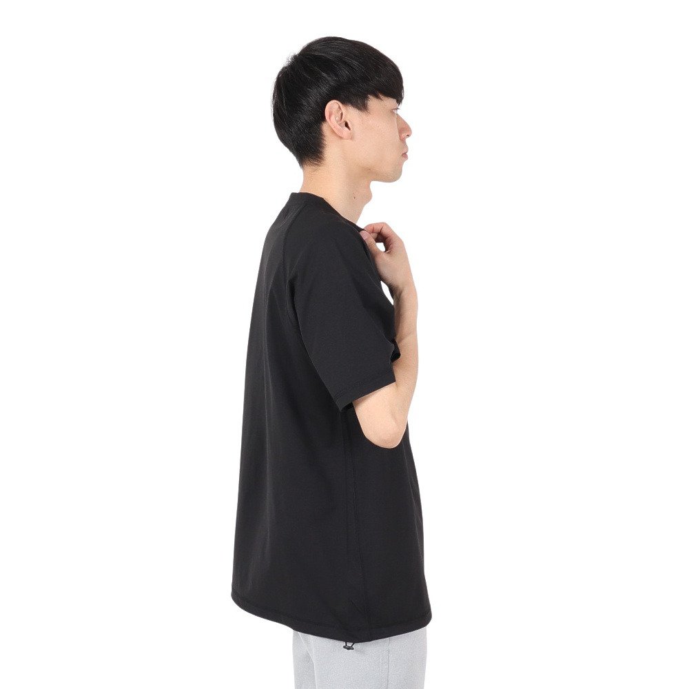 リーフ（REEF）（メンズ）ラッシュガード 半袖 ブラック Tシャツ RFTEM2521-BK/AQ