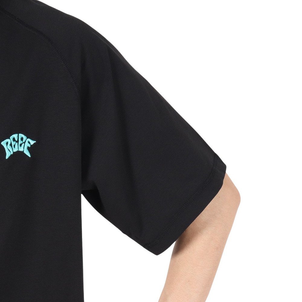 リーフ（REEF）（メンズ）ラッシュガード 半袖 ブラック Tシャツ RFTEM2521-BK/AQ