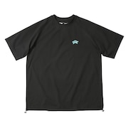 (メンズ)ラッシュガード 半袖 ブラック Tシャツ RFTEM2521-BK/AQ