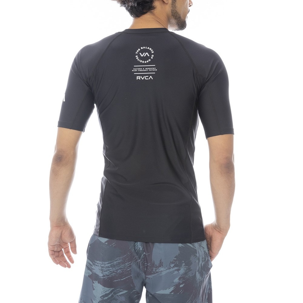 ルーカ（RVCA）（メンズ）ラッシュガード 半袖 VA RASH ショートスリーブ BF041881 BLK