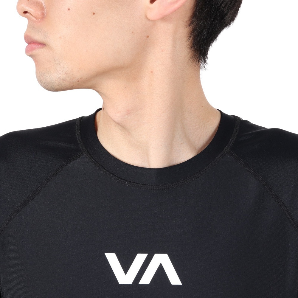 ルーカ（RVCA）（メンズ）ラッシュガード 半袖 VA RASH ショートスリーブ BF041881 BLK