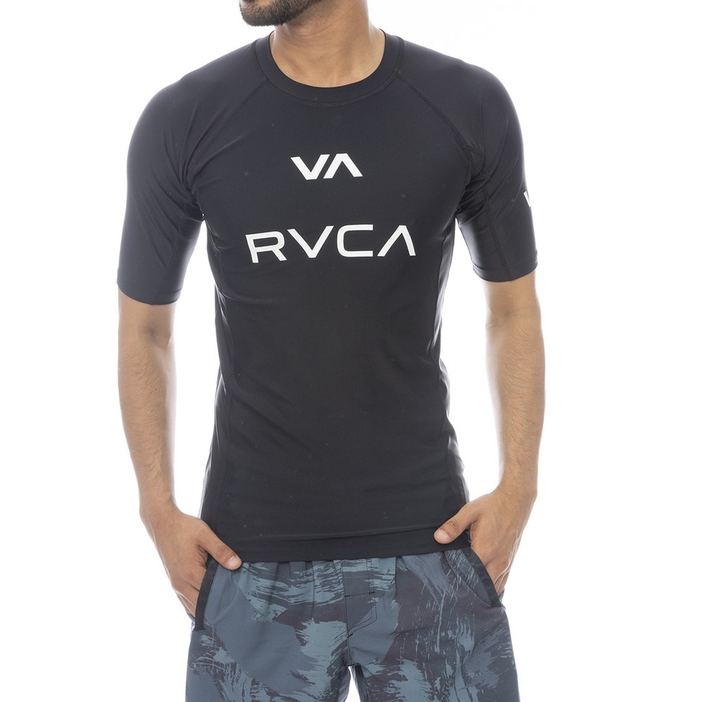 ルーカ（RVCA）（メンズ）ラッシュガード 半袖 VA RASH ショートスリーブ BF041881 BLK