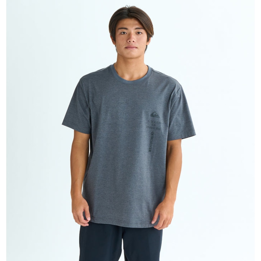 クイックシルバー（Quiksilver）（メンズ）ラッシュガード VERTICAL LOGO 半袖Tシャツ 25SUQLY252007CHC