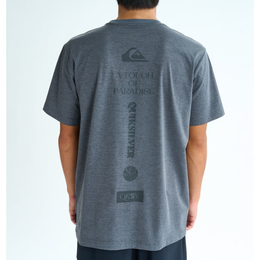 クイックシルバー（Quiksilver）（メンズ）ラッシュガード VERTICAL LOGO 半袖Tシャツ 25SUQLY252007CHC