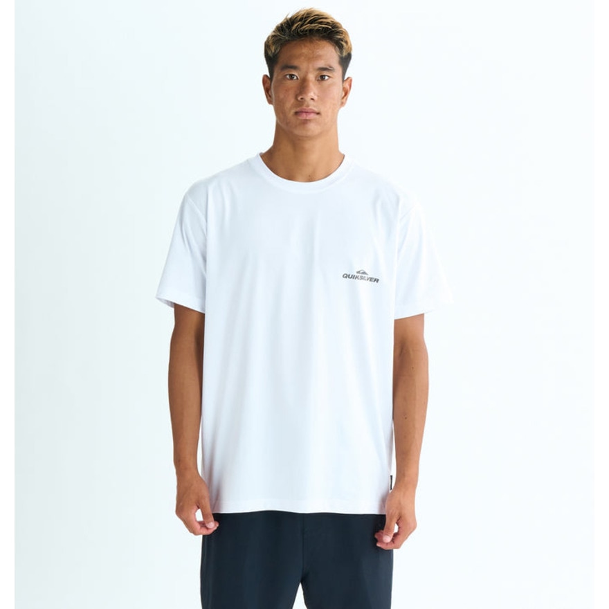 クイックシルバー（Quiksilver）（メンズ）ラッシュガード 半袖Tシャツ OFF COURSE 25SUQLY252012WHT