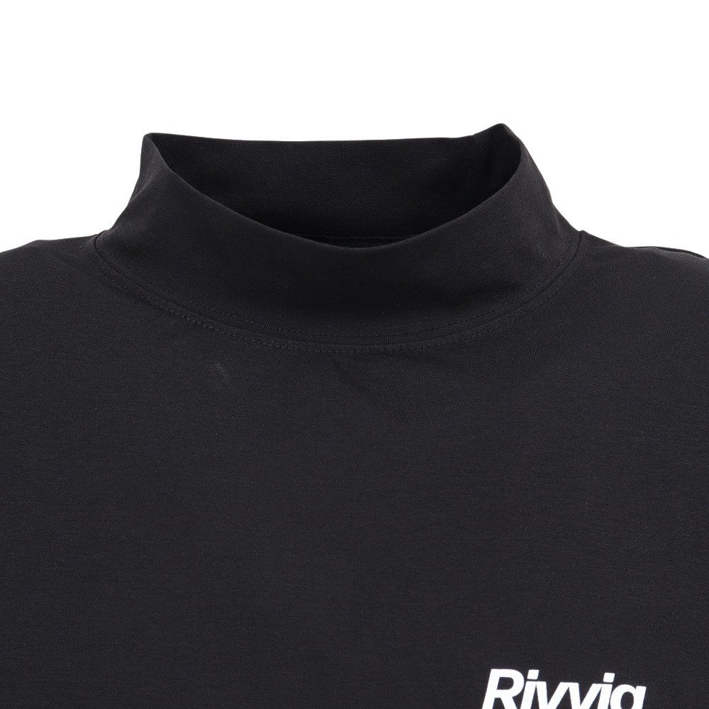 Rivvia Projects（Rivvia Projects）（メンズ）ラッシュガード 半袖Tシャツ モックネック RQ2-W07-BLK