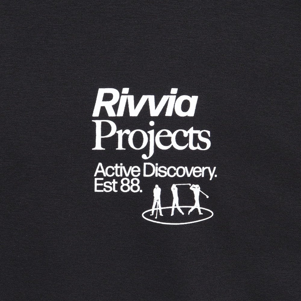 Rivvia Projects（Rivvia Projects）（メンズ）ラッシュガード 半袖Tシャツ モックネック RQ2-W07-BLK