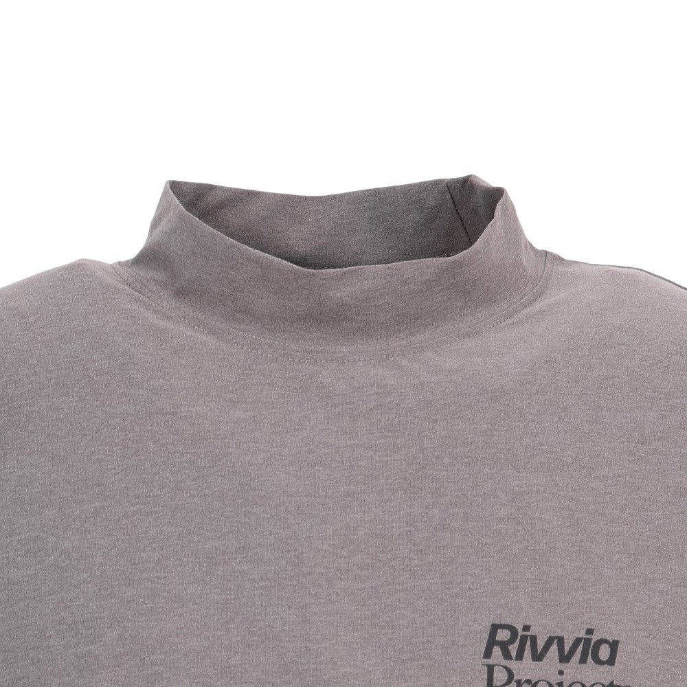 リヴィアプロジェクツ（Rivvia Projects）（メンズ）ラッシュガード 半袖Tシャツ モックネック RQ2-W07-GRG