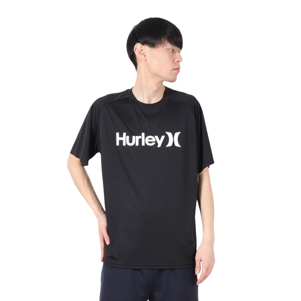 ハーレー（HURLEY）（メンズ）ファントム ラッシュガード ワンアンドオンリー 半袖 Tシャツ MSRG251006-BLK