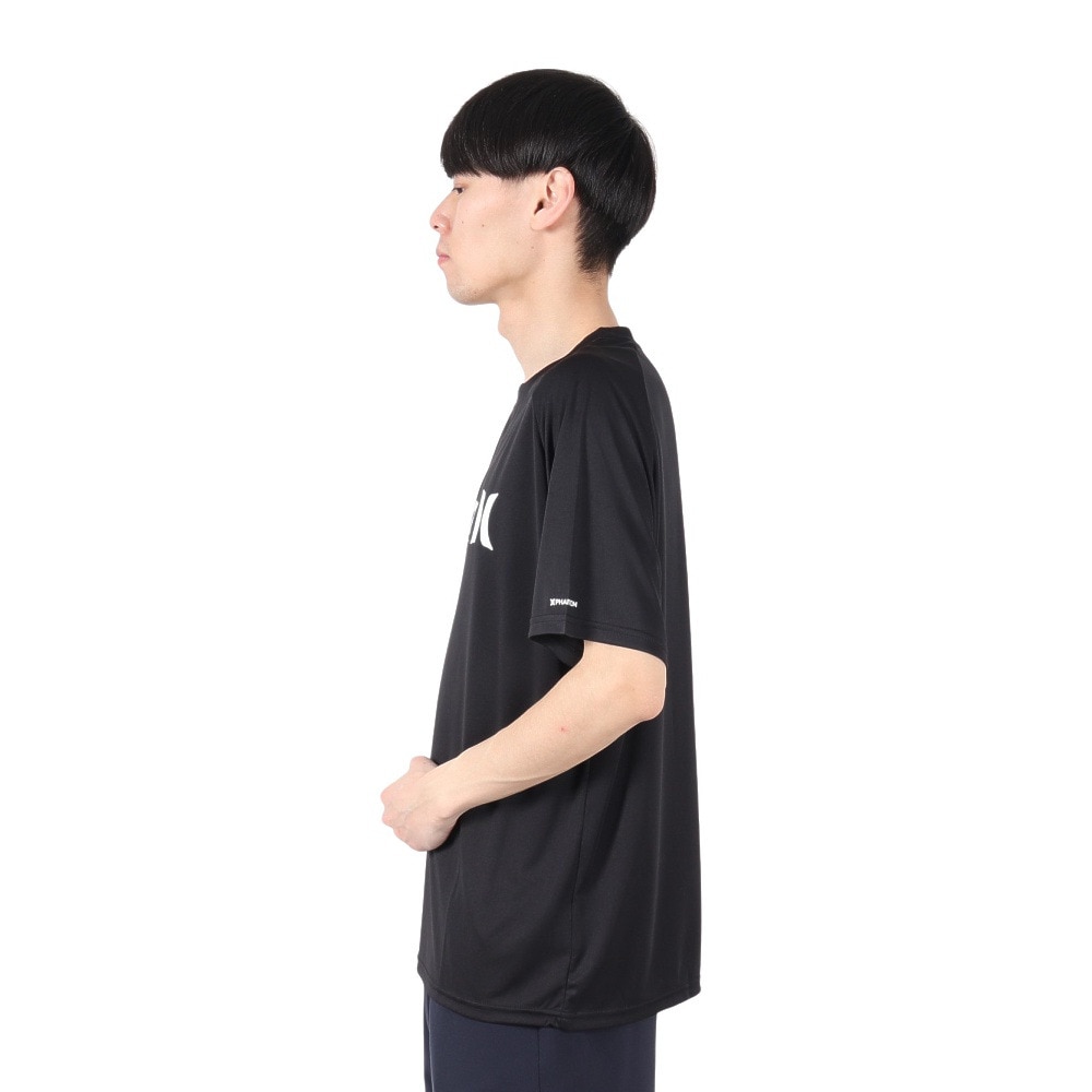 ハーレー（HURLEY）（メンズ）ファントム ラッシュガード ワンアンドオンリー 半袖 Tシャツ MSRG251006-BLK