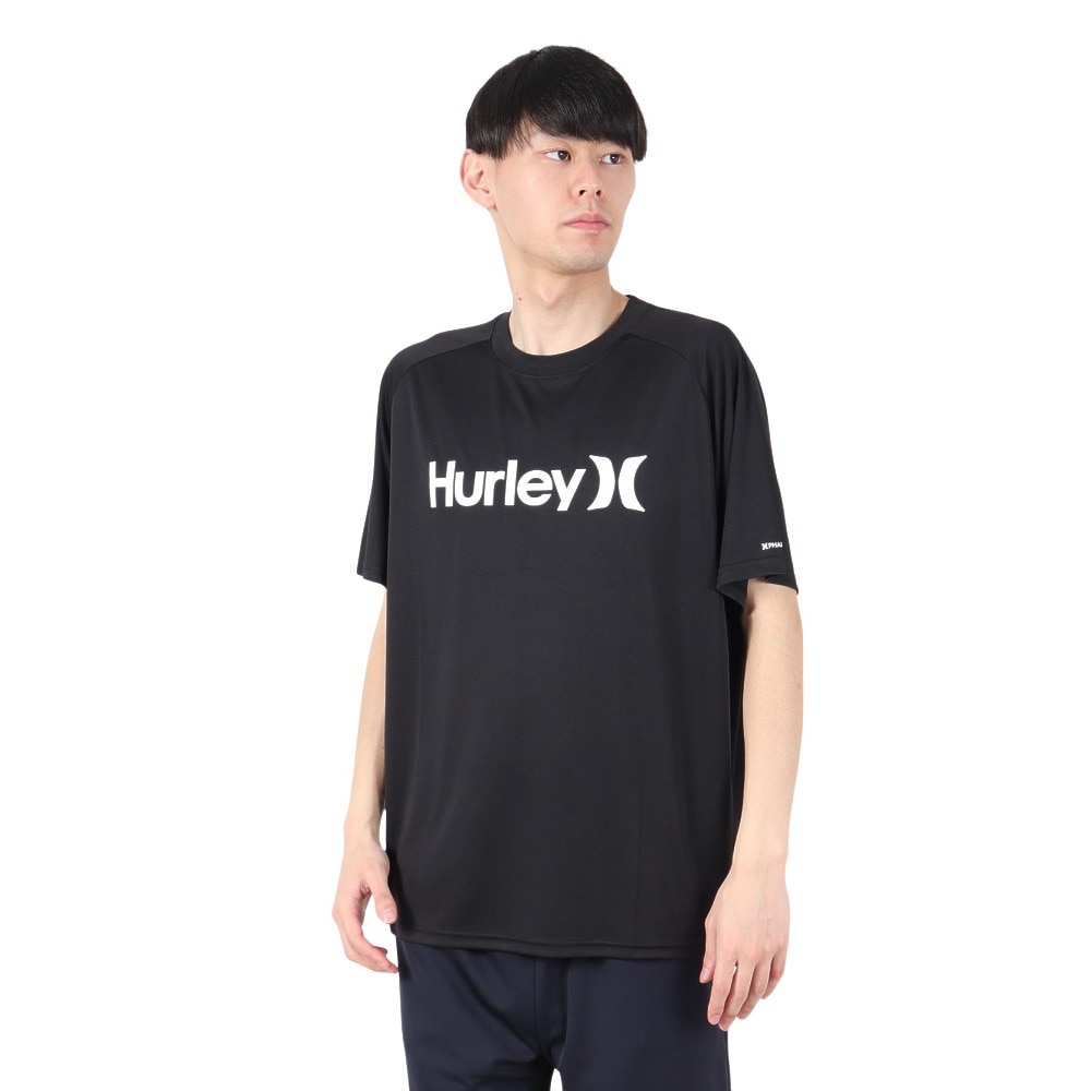 ハーレー（HURLEY）（メンズ）ファントム ラッシュガード ワンアンドオンリー 半袖 Tシャツ MSRG251006-BLK