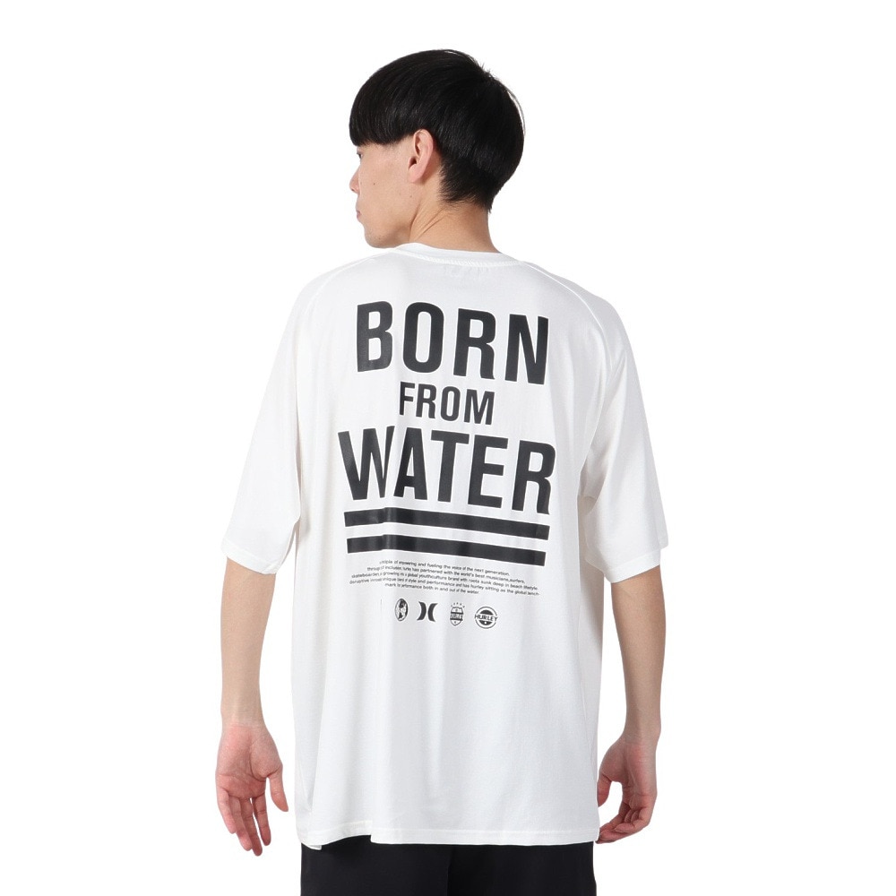ハーレー（HURLEY）（メンズ）ファントム ボーン フロム ウォーター オーバーサイズ 半袖 Tシャツ MUSS251030-WHT