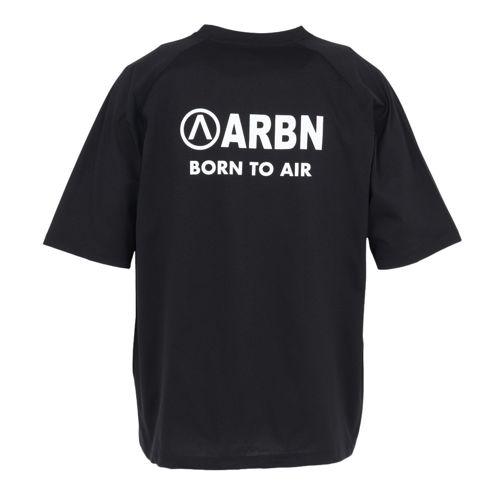 エアボーン（ARBN）（メンズ）ラッシュガード 半袖Tシャツ 水陸両用 AB25SSM-APP903BLK