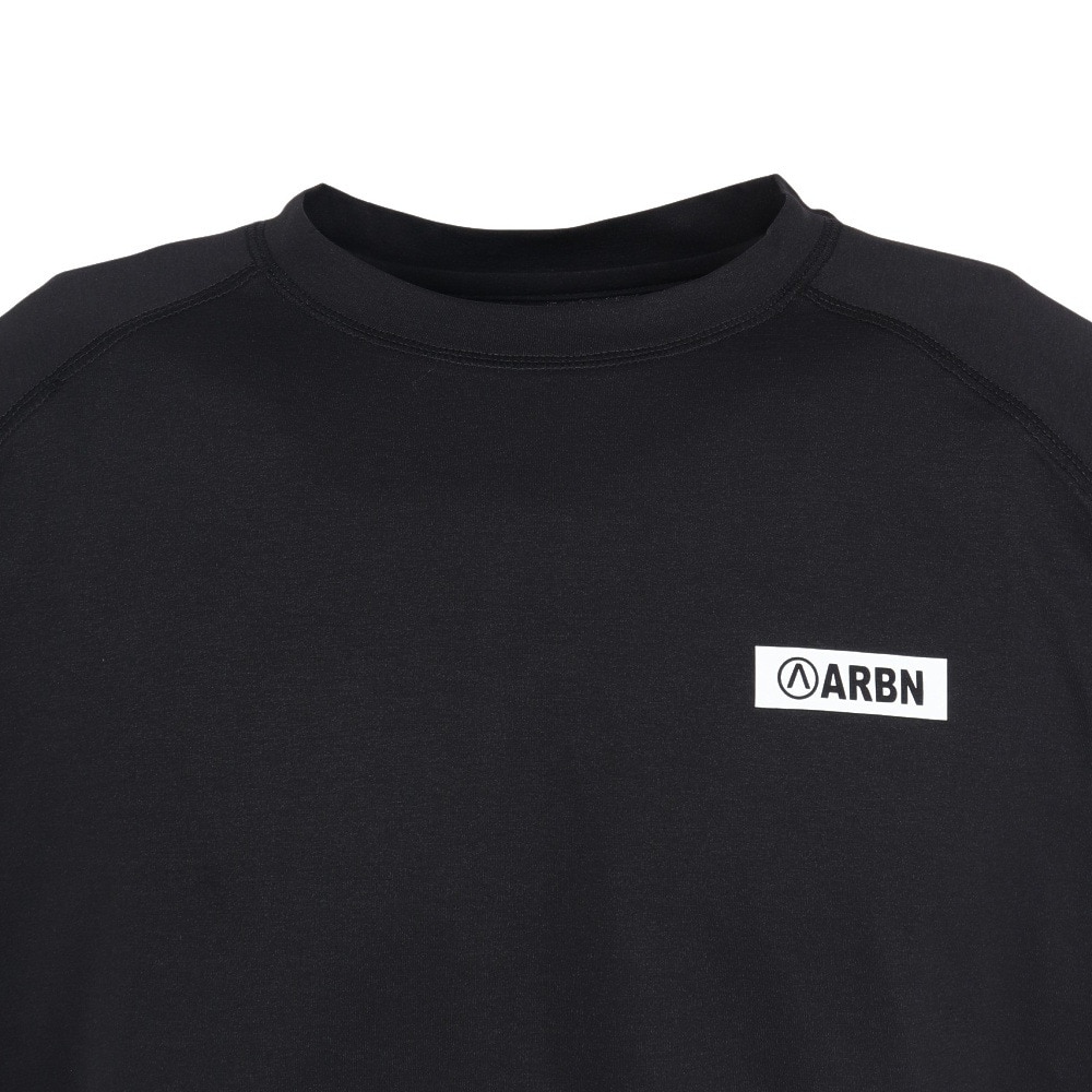 エアボーン（ARBN）（メンズ）ラッシュガード 半袖Tシャツ 水陸両用 AB25SSM-APP903BLK