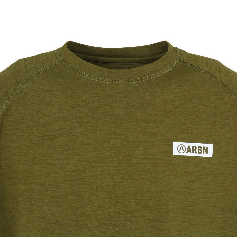 エアボーン（ARBN）（メンズ）ラッシュガード 半袖Tシャツ 水陸両用 AB25SSM-APP903OLV