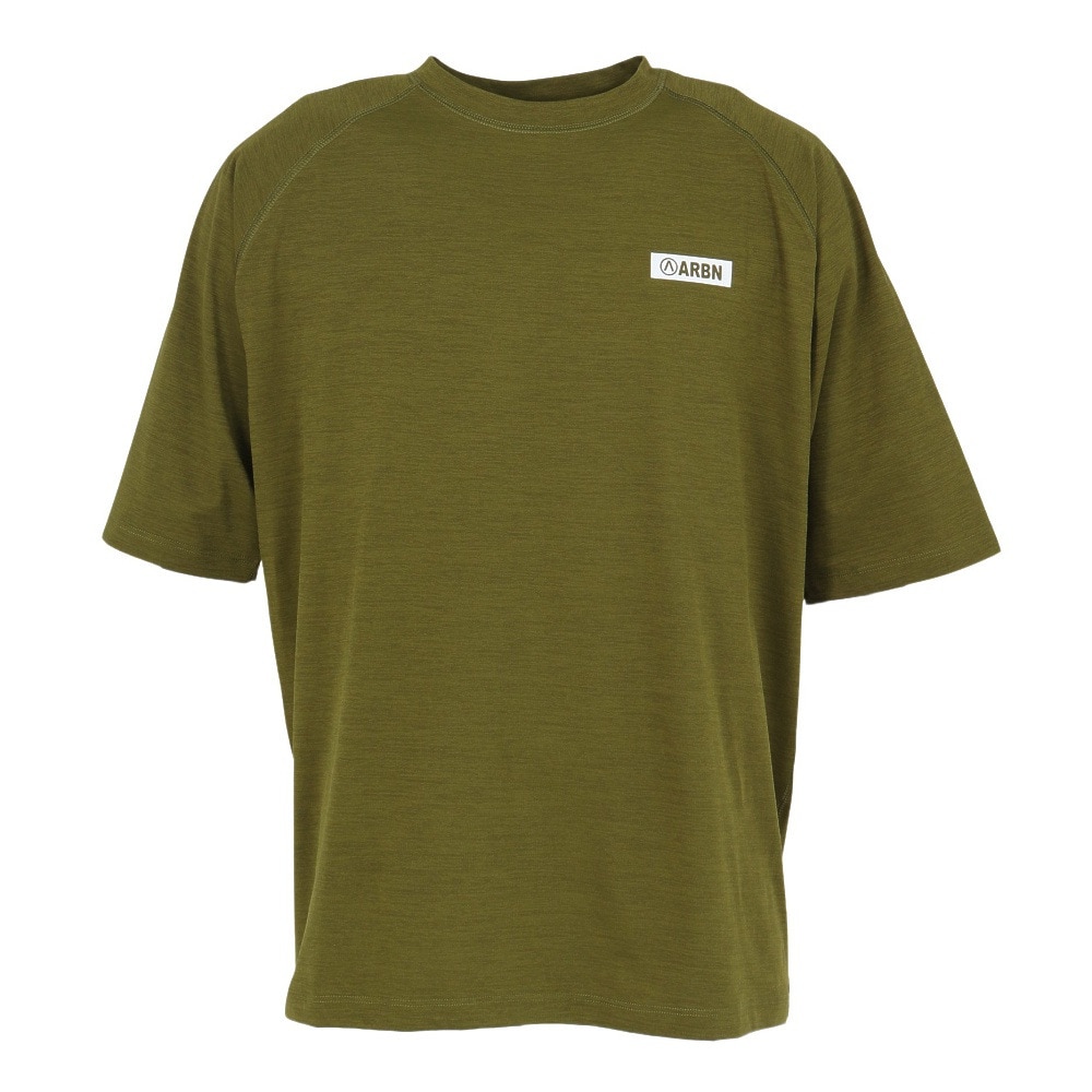 エアボーン（ARBN）（メンズ）ラッシュガード 半袖Tシャツ 水陸両用 AB25SSM-APP903OLV