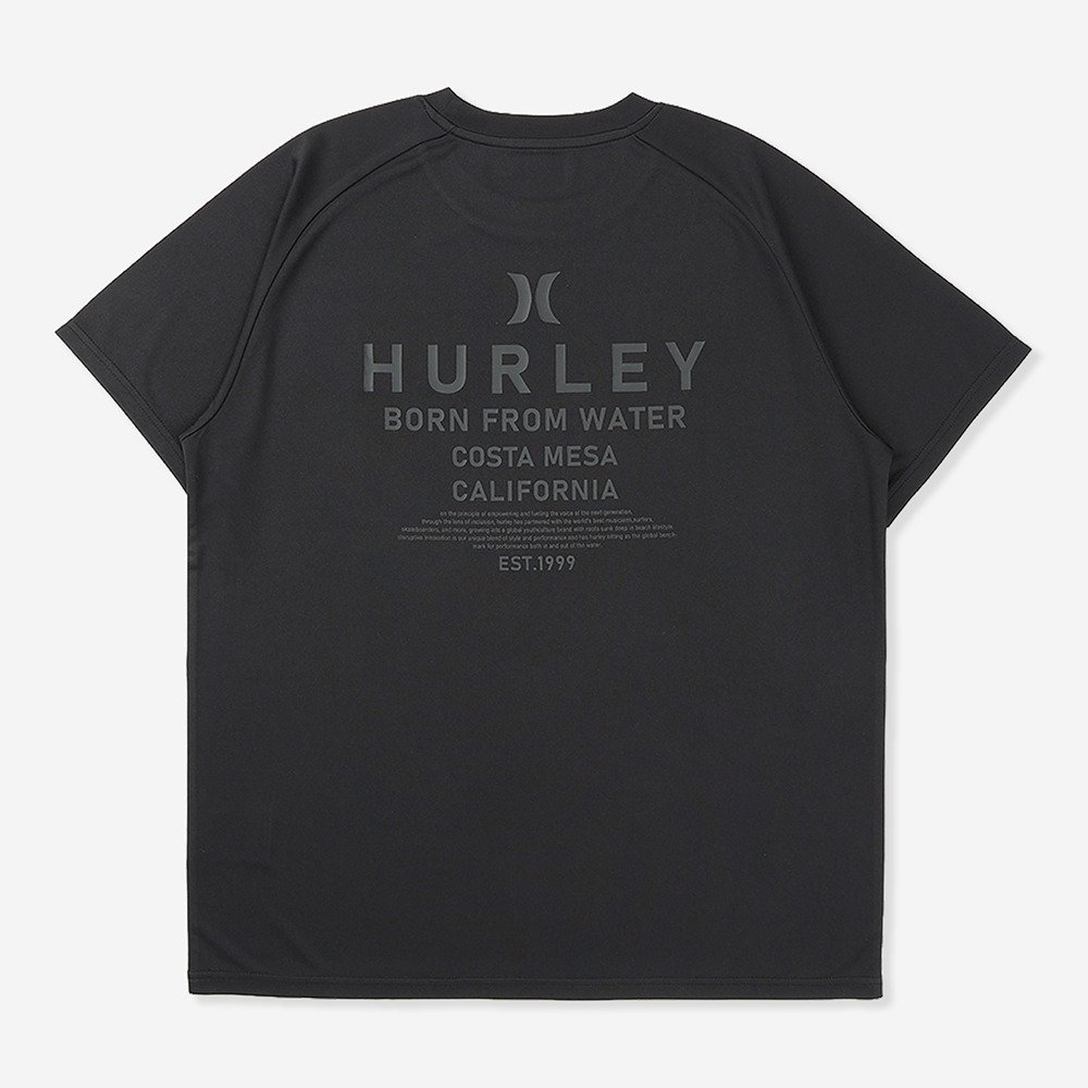 ハーレー（HURLEY）（メンズ）半袖 ラッシュ アーチロゴ ショートスリーブ Tシャツ MSRG261058-BKBK