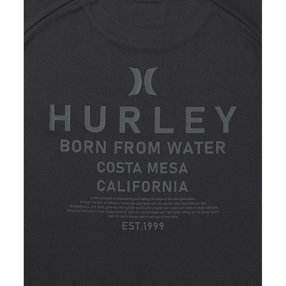 ハーレー（HURLEY）（メンズ）半袖 ラッシュ アーチロゴ ショートスリーブ Tシャツ MSRG261058-BKBK
