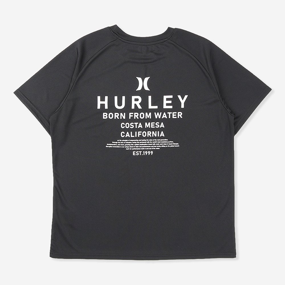 ハーレー（HURLEY）（メンズ）半袖 ラッシュ アーチロゴ ショートスリーブ Tシャツ MSRG261058-BKWH
