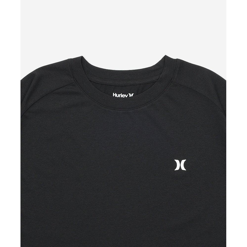 ハーレー（HURLEY）（メンズ）ラッシュガード 半袖 ファントム アイコン ブロックパーティ オーバーサイズ Tシャツ MUSS251023-BLK