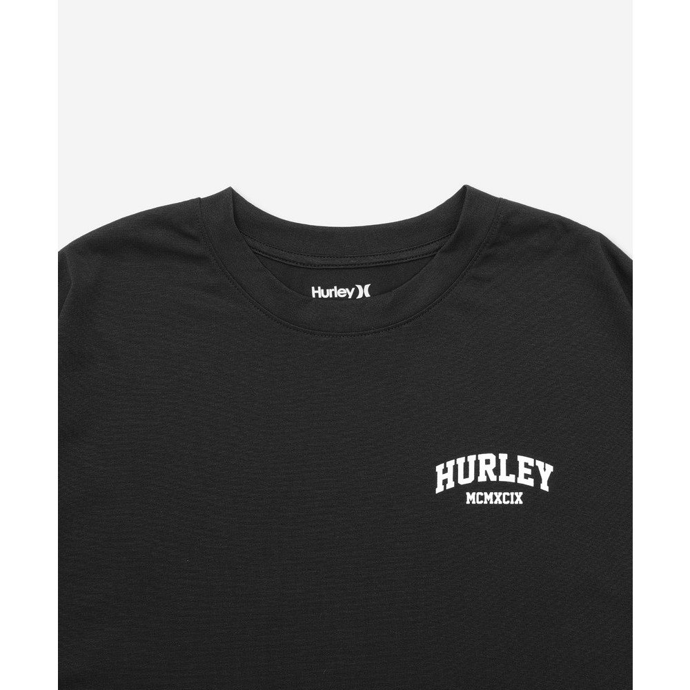 ハーレー（HURLEY）（メンズ）ラッシュガード PHANTOM バック アーチ オーバーサイズ 半袖Tシャツ MUSS251035-BLK