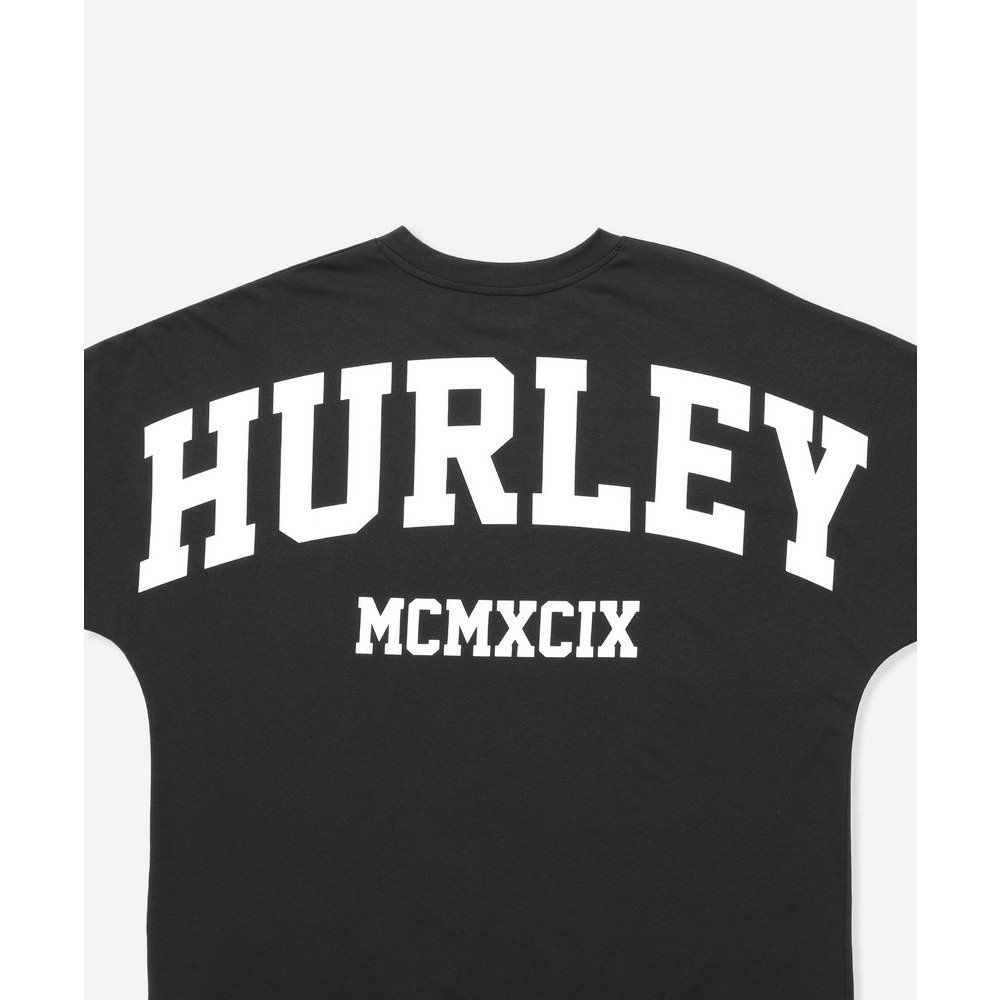 ハーレー（HURLEY）（メンズ）ラッシュガード PHANTOM バック アーチ オーバーサイズ 半袖Tシャツ MUSS251035-BLK