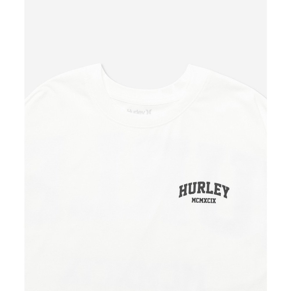 ハーレー（HURLEY）（メンズ）ラッシュガード PHANTOM バック アーチ オーバーサイズ 半袖Tシャツ MUSS251035-WHT