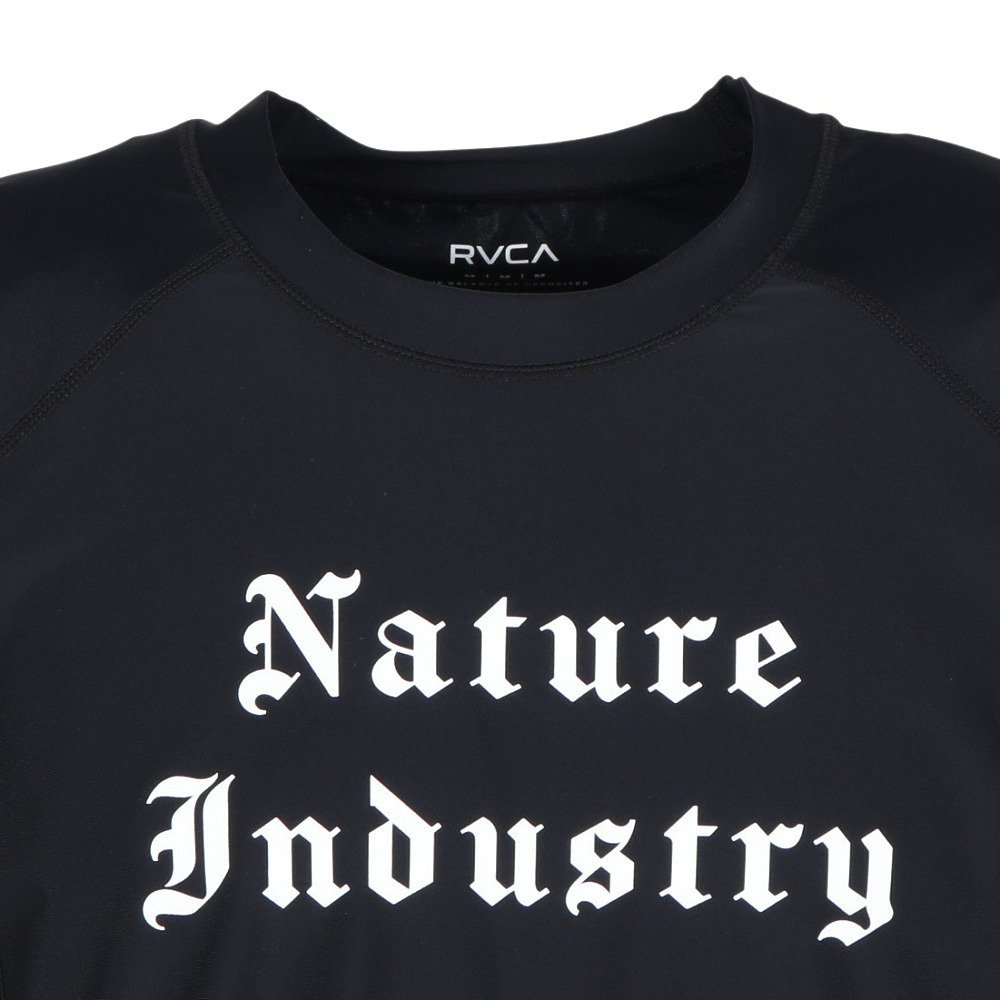 ルーカ（RVCA）（メンズ）水陸両用 NATURE INDUSTRY VA 半袖ラッシュガード BG04A850 BLK