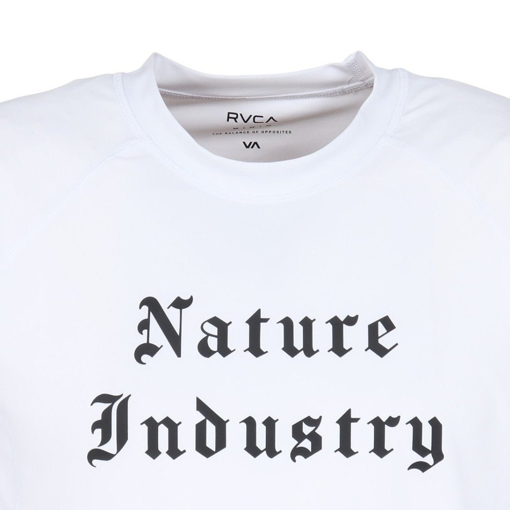 ルーカ（RVCA）（メンズ）水陸両用 NATURE INDUSTRY VA 半袖ラッシュガード BG04A850 WHT