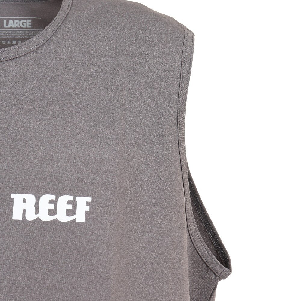 リーフ（REEF）（メンズ）ラッシュガード タンクトップ ロゴ UVカット 紫外線対策 RFTEM2322 CHARCOAL L