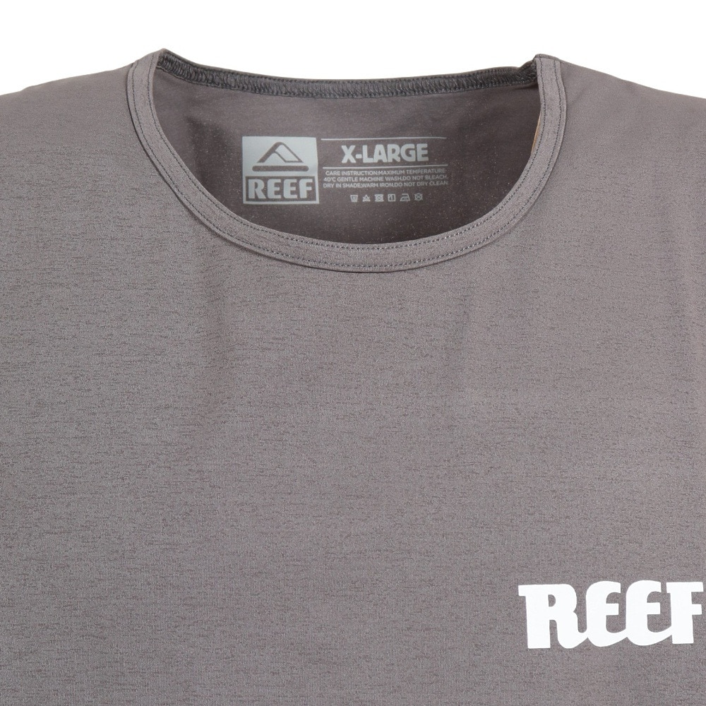 リーフ（REEF）（メンズ）ラッシュガード タンクトップ ロゴ UVカット 紫外線対策 RFTEM2322 CHARCOAL LL