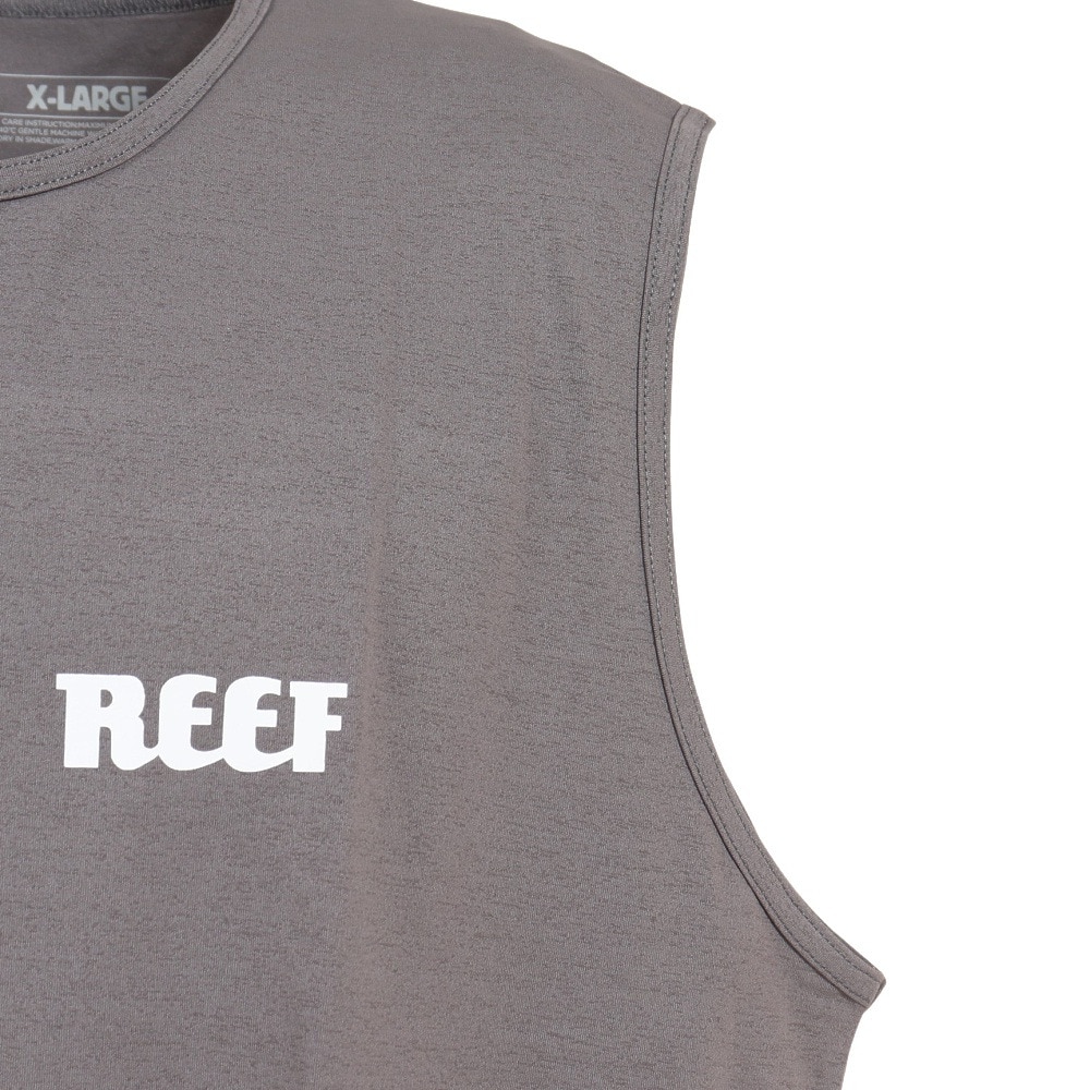 リーフ（REEF）（メンズ）ラッシュガード タンクトップ ロゴ UVカット 紫外線対策 RFTEM2322 CHARCOAL LL