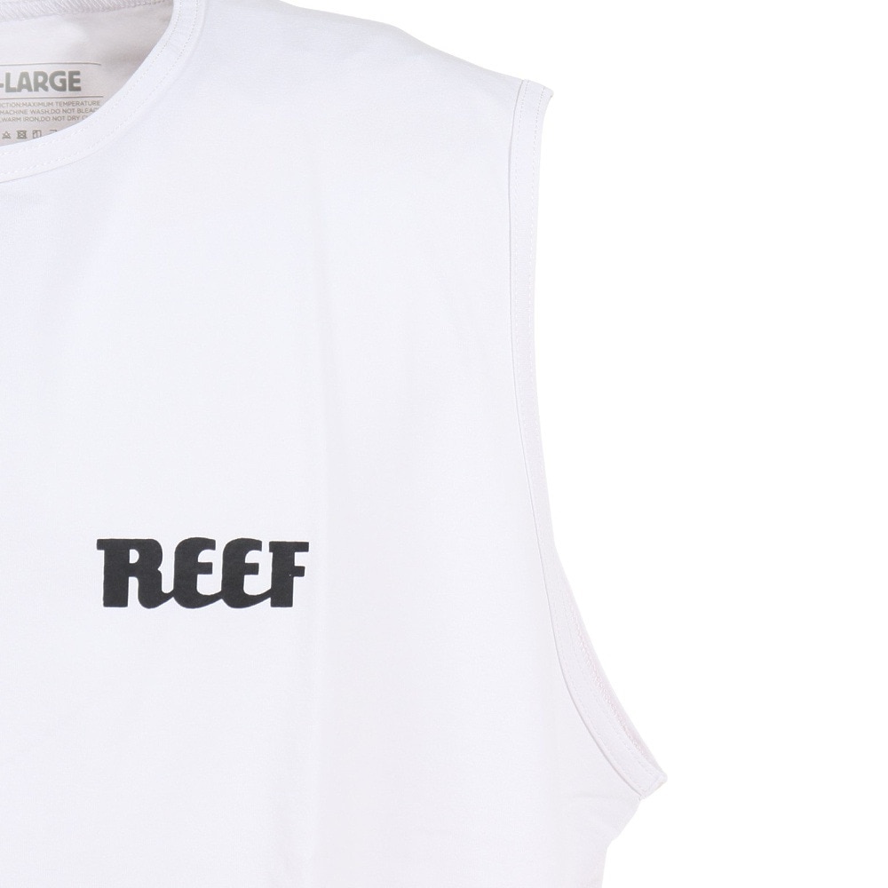 リーフ（REEF）（メンズ）ラッシュガード タンクトップ ロゴ UVカット 紫外線対策 RFTEM2322 WHT LL