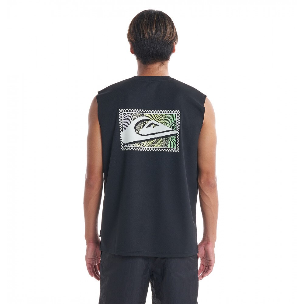 クイックシルバー（Quiksilver）（メンズ）ラッシュガード タンクトップ UVカット UPF50+ 紫外線対策 GRADIENT WAVE TANK 23SUQLY232005BLK