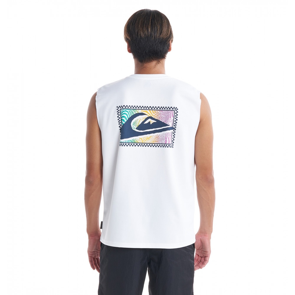 クイックシルバー（Quiksilver）（メンズ）ラッシュガード タンクトップ GRADIENT WAVE TANK 23SUQLY232005WHT ホワイト