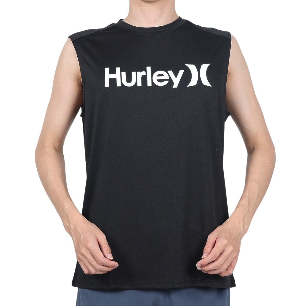 ハーレー（HURLEY）（メンズ）ラッシュガード ノースリーブ UVカット UPF50+ 紫外線対策 RASH ONE AND ONLY MRG2310035-BLK