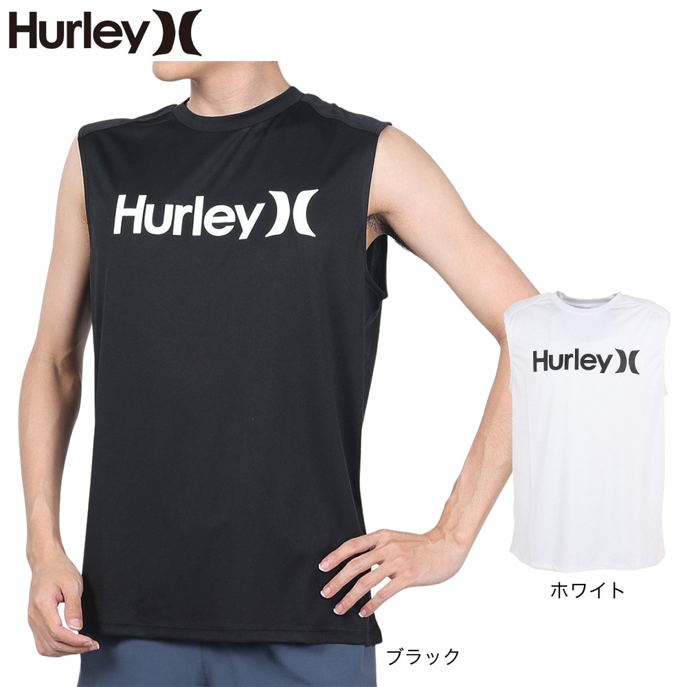 ハーレー（HURLEY）（メンズ）ラッシュガード ノースリーブ UVカット UPF50+ 紫外線対策 RASH ONE AND ONLY MRG2310035-WHT