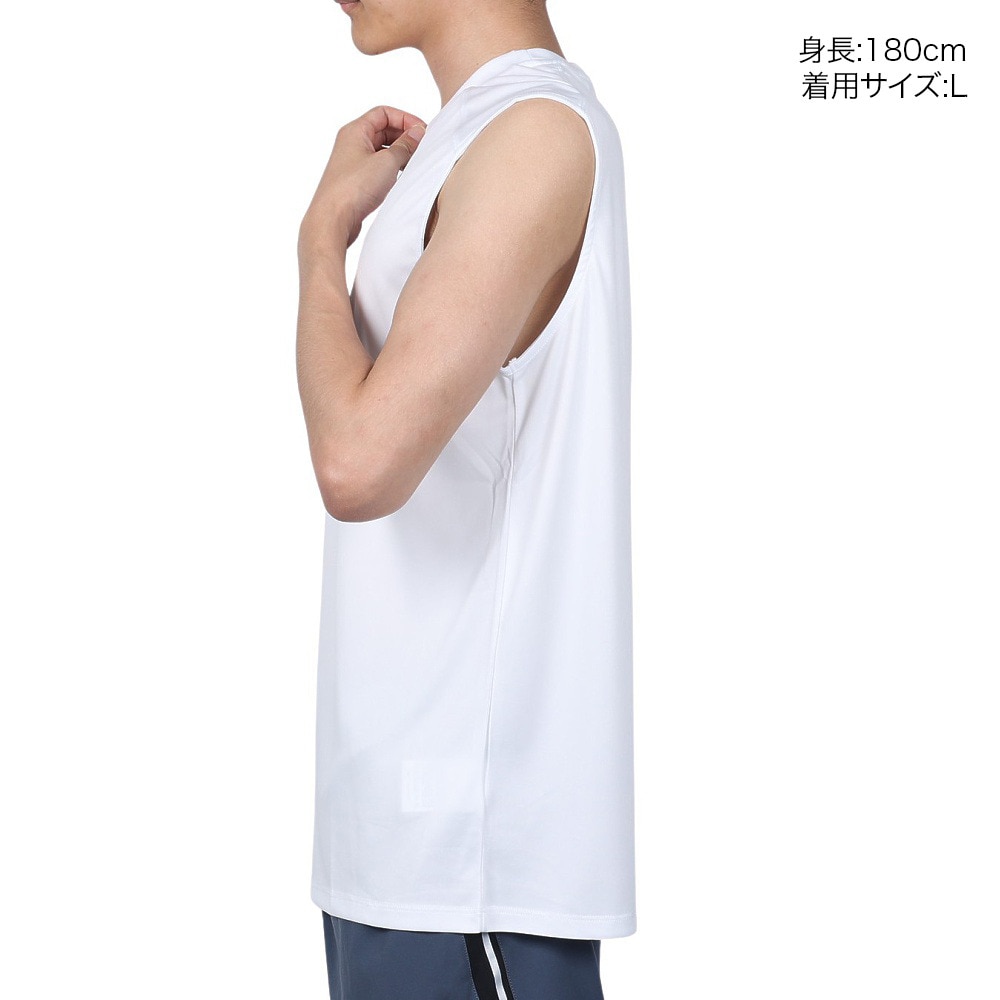 ハーレー（HURLEY）（メンズ）ラッシュガード ノースリーブ UVカット UPF50+ 紫外線対策 RASH ONE AND ONLY MRG2310035-WHT