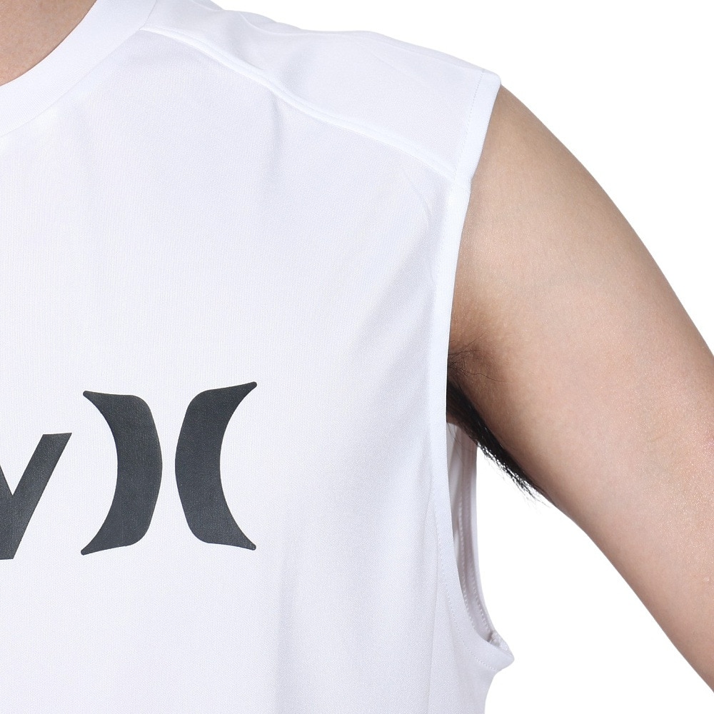 ハーレー（HURLEY）（メンズ）ラッシュガード ノースリーブ UVカット UPF50+ 紫外線対策 RASH ONE AND ONLY MRG2310035-WHT