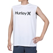 ハーレー（HURLEY）（メンズ）ラッシュガード ノースリーブ UVカット UPF50+ 紫外線対策 RASH ONE AND ONLY MRG2310035-WHT